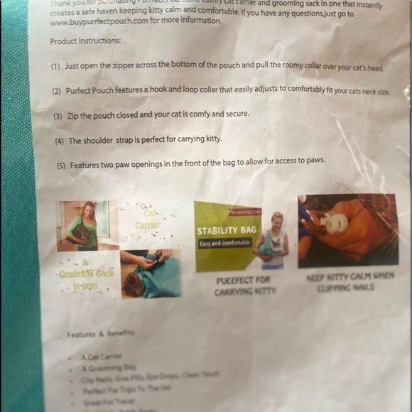 Purrfect Pouch 'Comfy Cat Carrier' - Picture 2 of 5